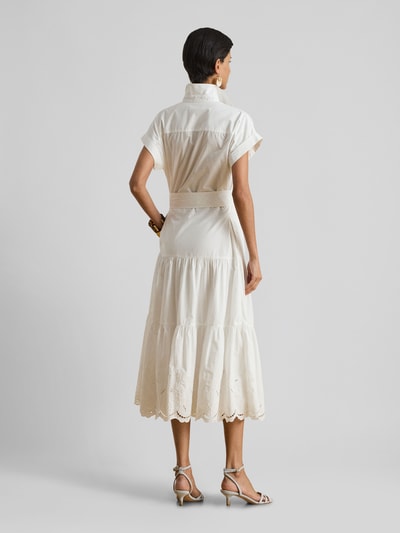 Lauren Ralph Lauren Hemdblusenkleid mit Volants Weiss 5