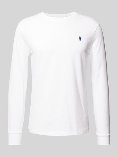 Polo Ralph Lauren Longsleeve mit Label-Stitching Weiss 2