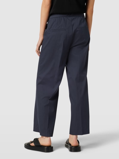 Cambio Stoffen broek met persplooien, model 'Cameron' Marineblauw - 5