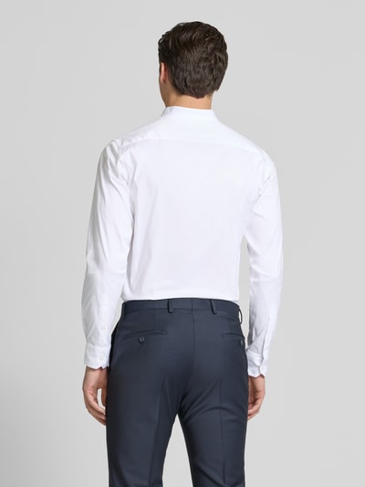 Emporio Armani Modern Fit Businesshemd mit Stehkragen Weiss 5