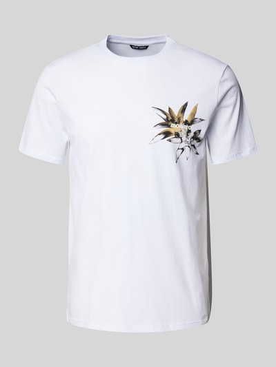 Antony Morato T-shirt met labelstitching Offwhite - 2