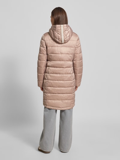 monari Regular fit gewatteerd lange jas met tunnelkoord Lichtbruin - 5