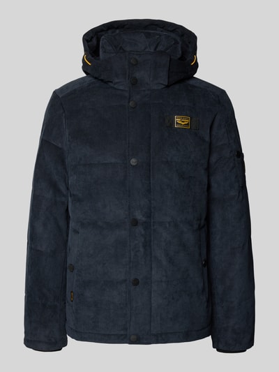 PME Legend Gewatteerd jack van corduroy met labeldetail Marineblauw - 2