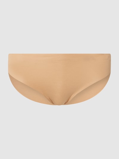 Hanro Slip van een mix van katoen en elastaan, model 'Invisible Cotton' Middenbruin - 1