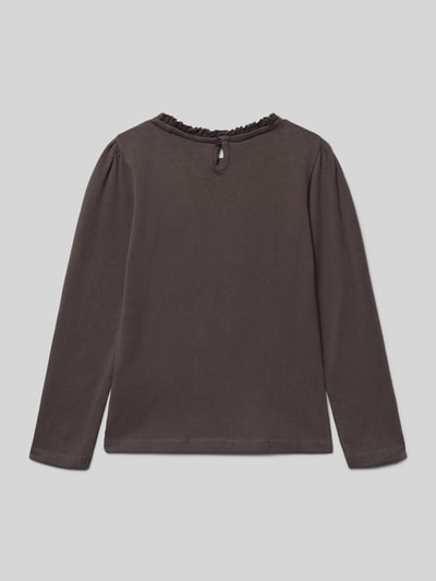 Blue Seven Regular Fit Longsleeve mit Logo-Print Graphit 3