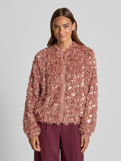 Emily Van den Bergh Blouson met veren en pailletten Roze - 4