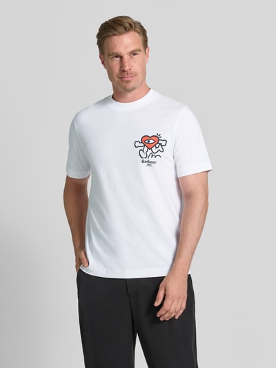 Barbour regular fit T-shirt van puur katoen Wit - 4