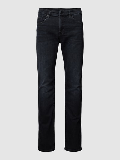 BOSS Straight Leg Jeans im 5-Pocket-Design Modell 'Delaware' Marine 2