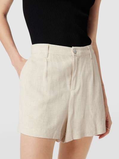 Review Shorts mit Bundfalten Modell  Beige 3