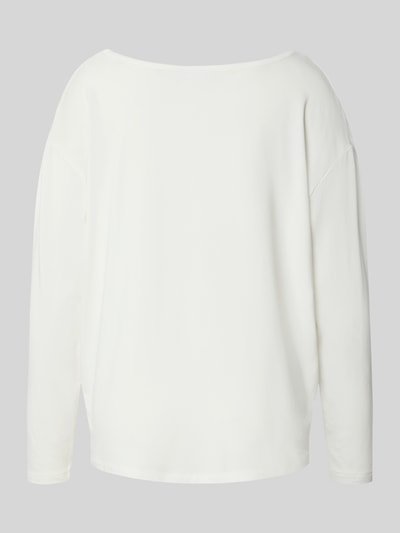 CCDK Copenhagen Shirt met lange mouwen en geribde ronde hals, model 'Britt' Offwhite - 3