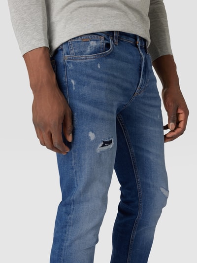 BOSS Orange Jeans mit Label-Detail Modell 'Delaware' Blau 3