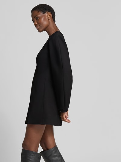 ROTATE Minikleid mit Rundhalsausschnitt Black 3