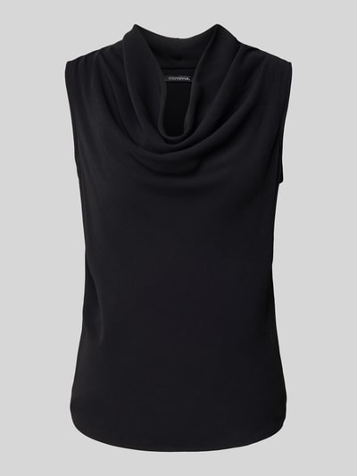 comma Tanktop mit Wasserfall-Ausschnitt Black 2