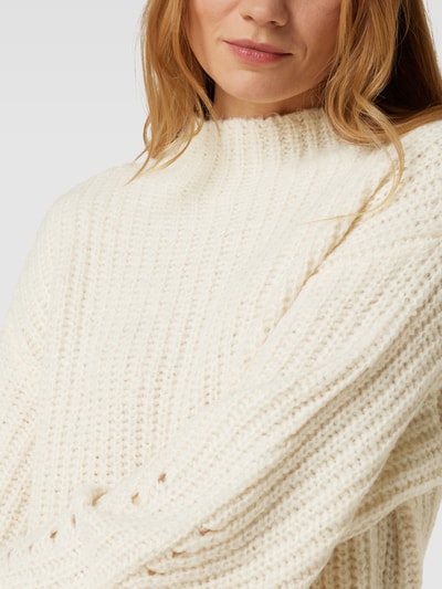 Only Shirt met lange mouwen en ajourpatroon, model 'TILDE' in