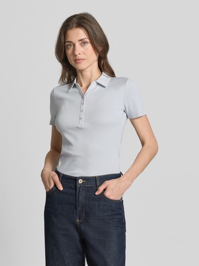Tom Tailor Regular Fit Poloshirt aus reiner Baumwolle Rauchblau 4