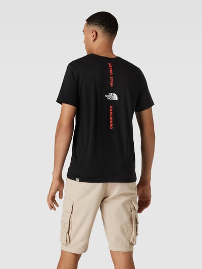 The North Face T-Shirt mit Label-Print Black 5