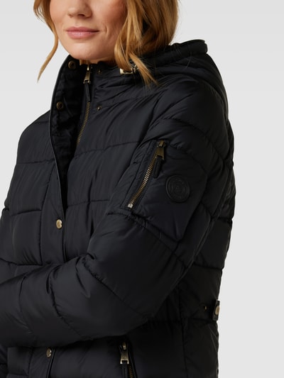 Lauren Ralph Lauren Gewatteerde lange jas met capuchon, model 'HOOD LD COAT' Zwart - 3