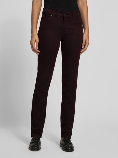 Angels Straight Fit Jeans aus Lyocell-Mix mit Eingrifftaschen Modell 'CICI' Bordeaux 4