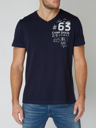 Camp David T-Shirt mit Logo-Prints Marine 4