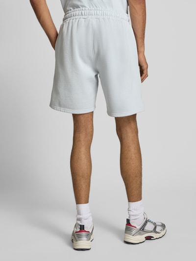 Pegador Relaxed Fit Sweatshorts mit Label-Stitching Hellblau 5