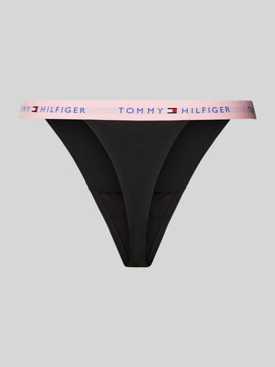 TOMMY HILFIGER String met elastische band in een set van 3 stuks Zwart - 3