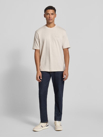 ARMANI EXCHANGE T-shirt z naszywką z logo Złamany biały 1