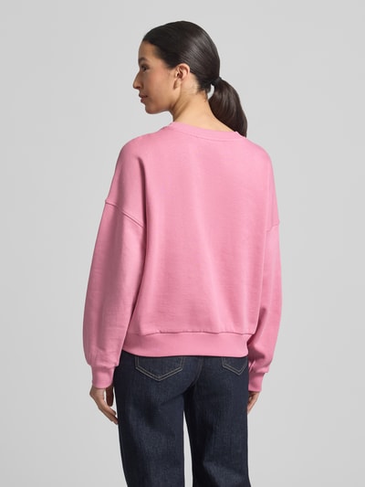 Tom Tailor Denim Regular Fit Sweatshirt aus reiner Baumwolle Pink 5