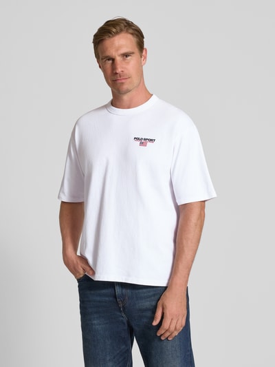 Polo Ralph Lauren T-Shirt mit Label-Stitching Weiss 4