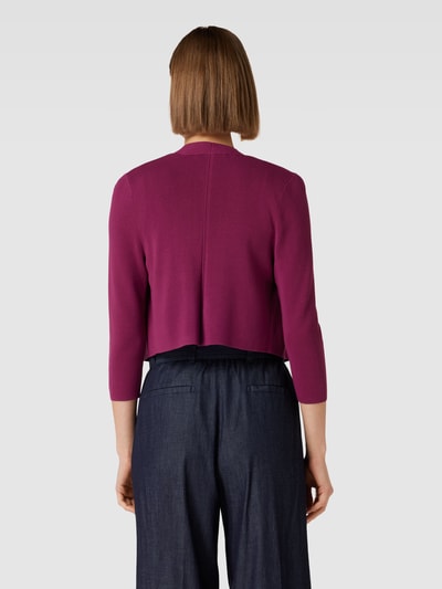 comma Cropped Cardigan mit 3/4-Ärmel Bordeaux Rot 5