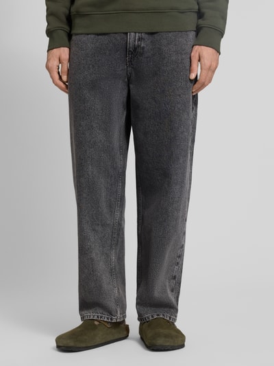 American Vintage Relaxed fit jeans met 5-pocketmodel, model 'YOPDAY' Lichtgrijs - 4