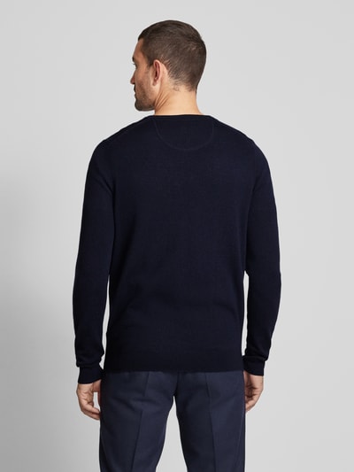 Fynch-Hatton Strickpullover mit V-Ausschnitt Marine 5