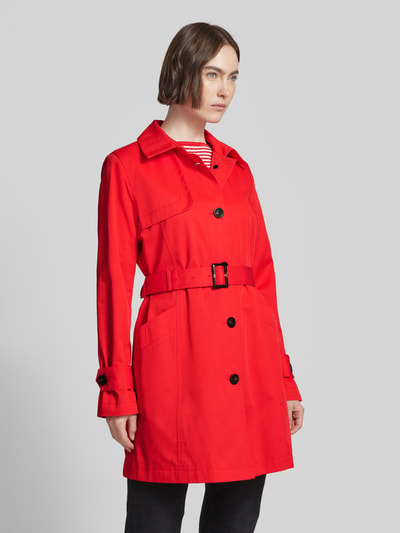 comma Trenchcoat mit Gürtel Rot 4