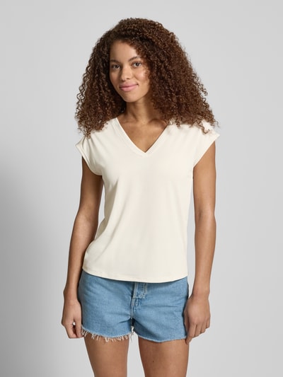 Only Comfort Fit T-Shirt aus Modal-Mix Modell 'FREE' Beige 4