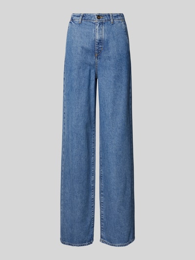 Marc O'Polo Wide Leg Jeans aus Lyocell-Baumwoll-Mix Blau Melange 2