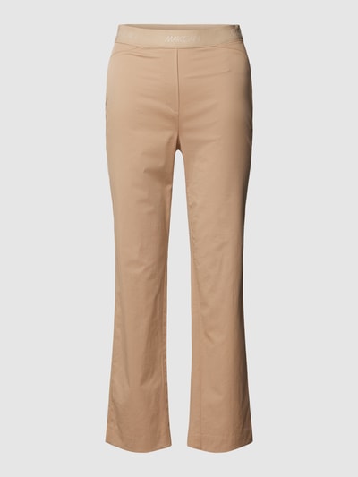 Marc Cain Stoffen broek met elastische band met logo Beige - 2