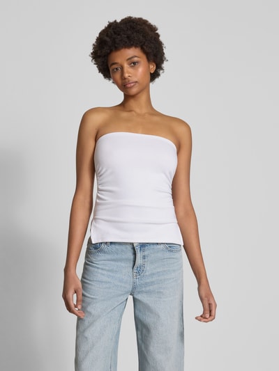 Review Bandeau-Top mit Raffungen Weiss 4