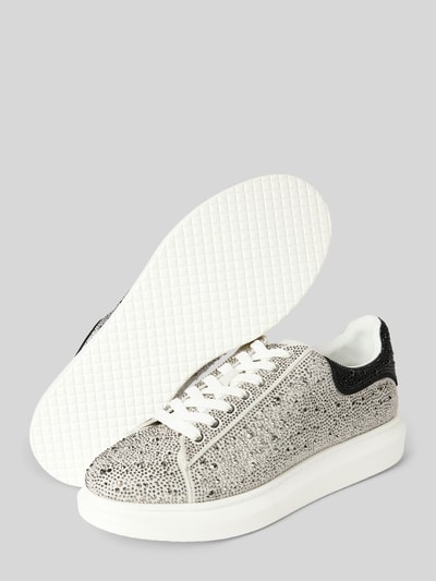 Steve Madden Sneakers met vetersluiting Zilver - 4