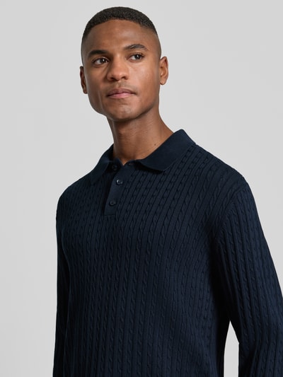 MCNEAL Gebreide pullover met polokraag Marineblauw - 3