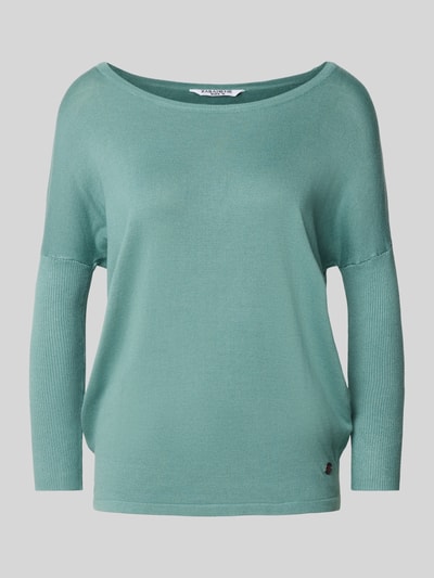 ZABAIONE Gebreide pullover met boothals Mintgroen - 1