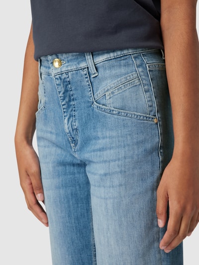 Cambio Straight Fit Jeans mit Stretch-Anteil Modell 'Kacie' Hellblau 3