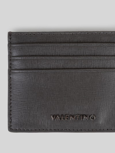 Valentino Bags Etui na karty ze skóry bydlęcej nappa z przegródkami na karty Ciemnobrązowy 2