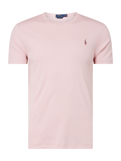 Polo Ralph Lauren Custom Slim Fit T-Shirt aus Baumwolle Hellrosa 1