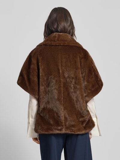 Liu Jo White Jacke aus Kunstfell Schoko 5