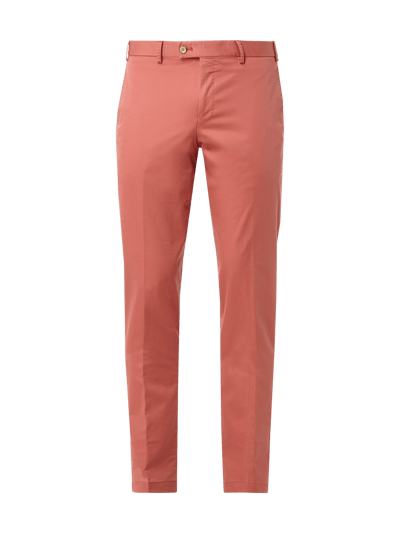 HILTL SENSE Slim Fit Chino mit Stretch-Anteil  Koralle 1