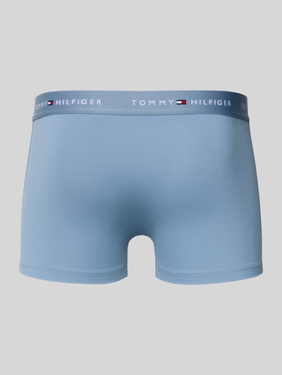 Produktfoto, Trunks mit elastischem Bund mit Label-Intarsien im 3er-Pack von Tommy Hilfiger in Hellblau, unifarben, Skinny Fit, Stretchmaterial