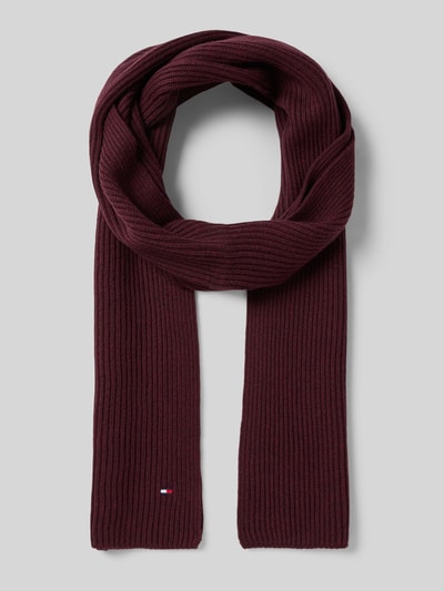 Tommy Hilfiger Sjaal van een mix van katoen en kasjmier Bordeaux - 1