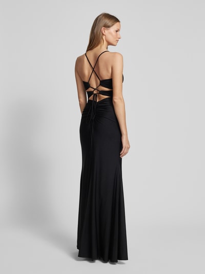 Luxuar Abendkleid mit Schnürung Black 5