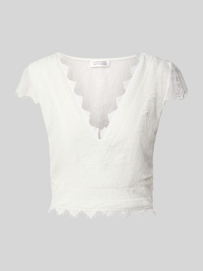GUIDO MARIA KRETSCHMER WOMAN Top mit Ausbrenner-Effekt Modell 'Esme' Weiss 2