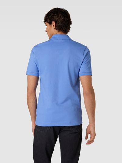 BOSS Orange Slim Fit Poloshirt in unifarbenem Design Flieder 5