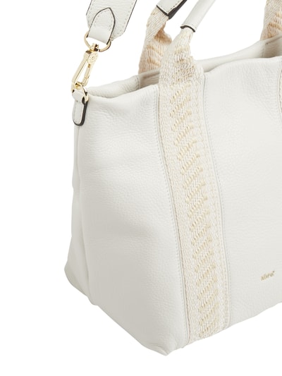 Abro Shopper aus Leder Modell 'Kaia' Weiss 3